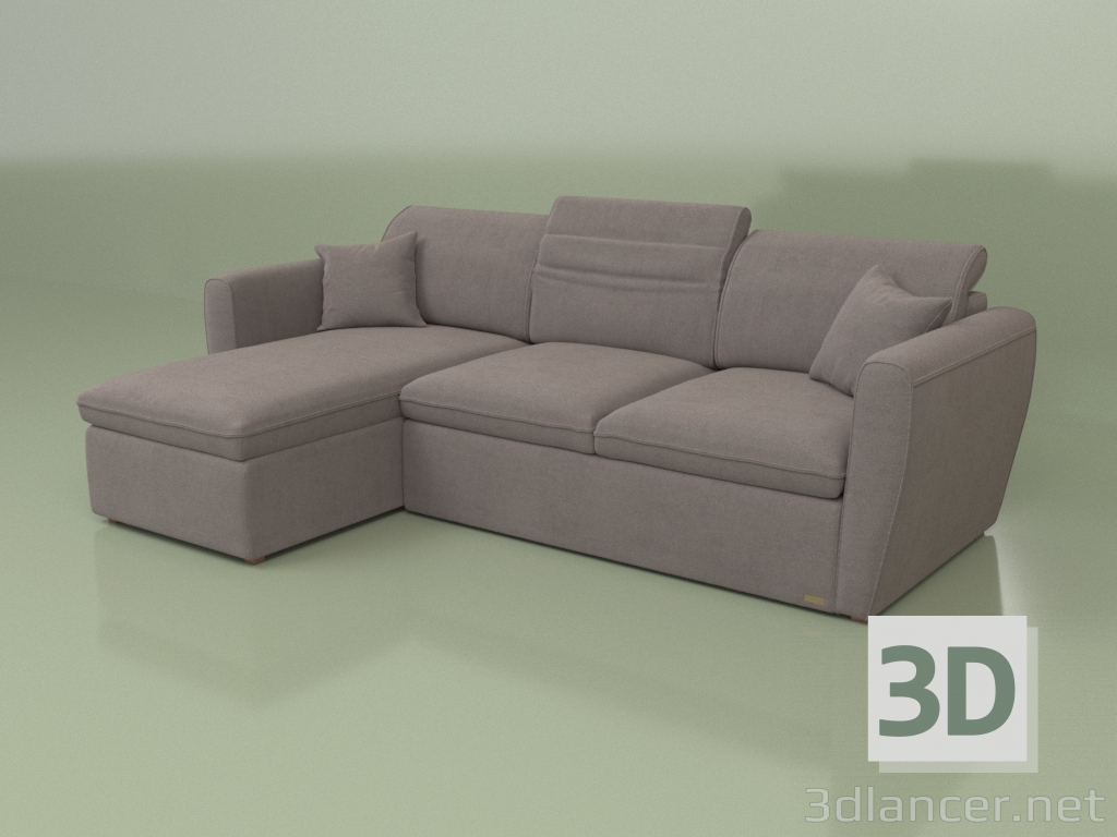 3D modeli Köşe kanepe Delhi - önizleme