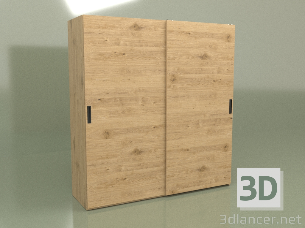 3D Modell Kleiderschrank 2 Türen Mn 120 (Loft) - Vorschau