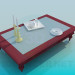 modèle 3D Table haute Poly - preview