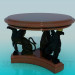 3 डी मॉडल Griffins के साथ कॉफी टेबल - पूर्वावलोकन