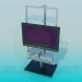 modello 3D TV con un sintonizzatore - anteprima