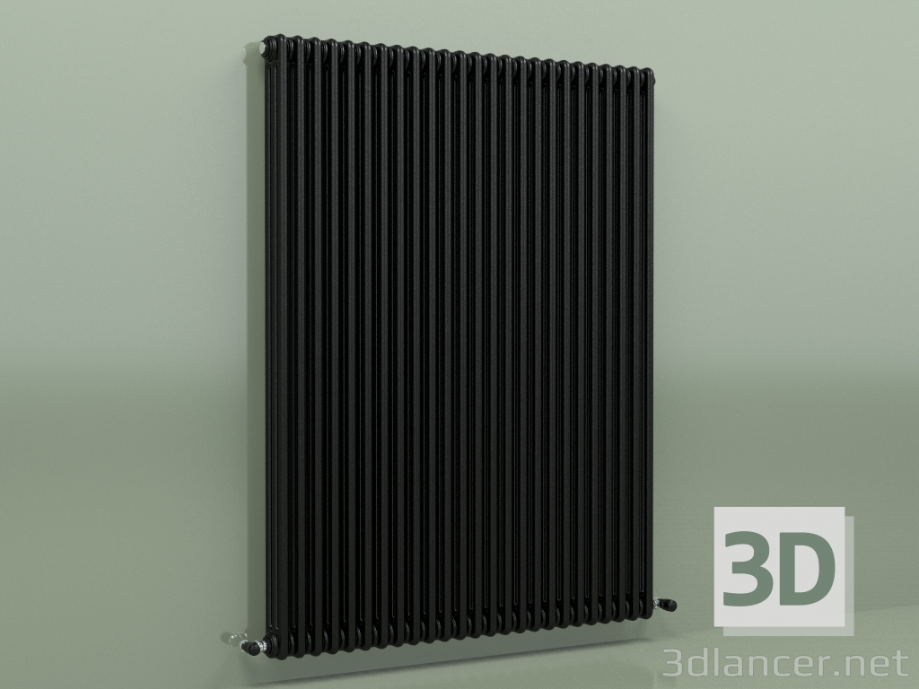 modèle 3D Radiateur TESI 3 (H 1500 25EL, Noir - RAL 9005) - preview