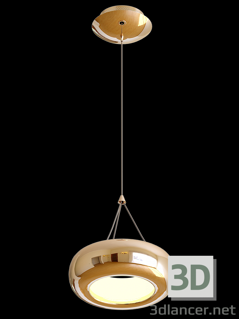 3d модель люстра-кільце – превью