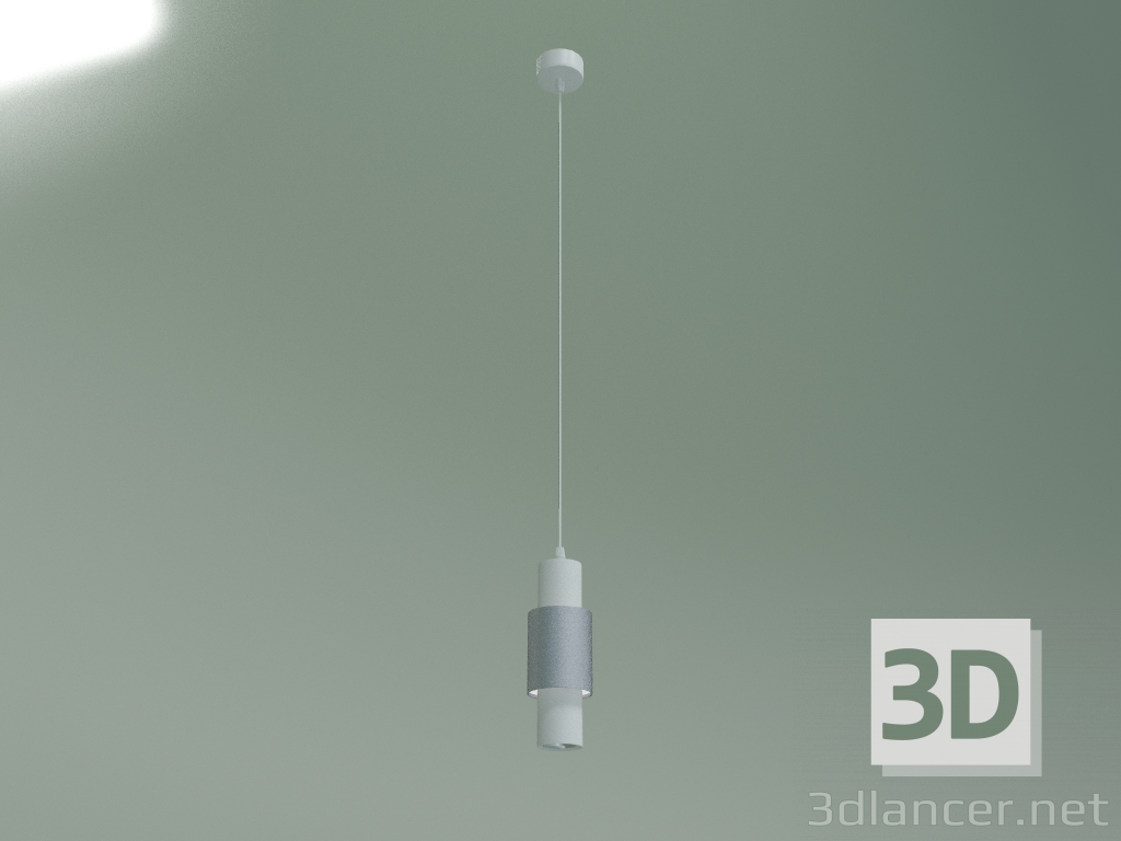 3d model Lámpara colgante LED Bento 50204-1 (blanco-plata mate) - vista previa