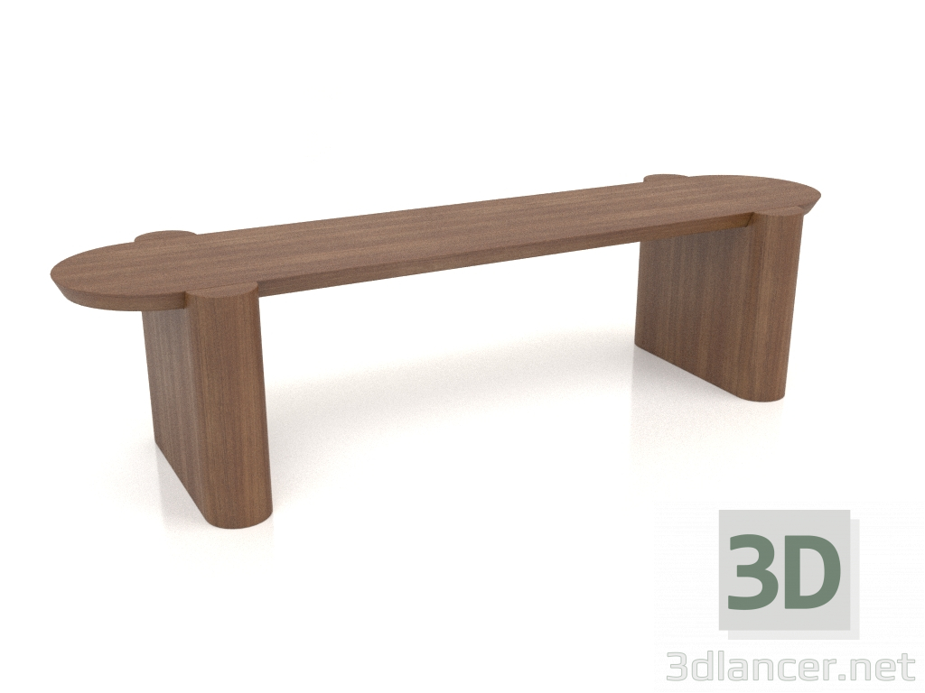 3 डी मॉडल बेंच बीके 03 (1400x400x350, लकड़ी की भूरी रोशनी) - पूर्वावलोकन