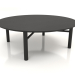modèle 3D Table basse JT 061 (option 1) (D=1200x400, bois noir) - preview