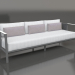 3D Modell 3-Sitzer-Sofa (Anthrazit) - Vorschau