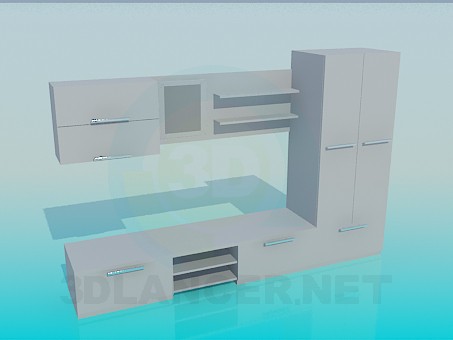 3d model Сabinet High Poly - preview