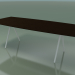 modèle 3D Table en forme de savon 5421 (H 74 - 100x240 cm, pieds 180 °, wengé L21 plaqué, V12) - preview
