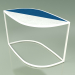 3d model Side table 001 (Glazed Gres Ice-Sapphire, Metal Milk) - preview