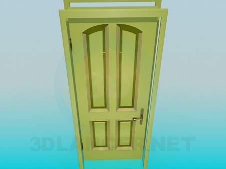 3d модель Дверь входная – превью