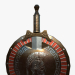 3d Спартанский медальон модель купить - ракурс