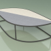 3d model Coffee table 002 (Gres Fog-Ivory, Metal Smoke) - preview
