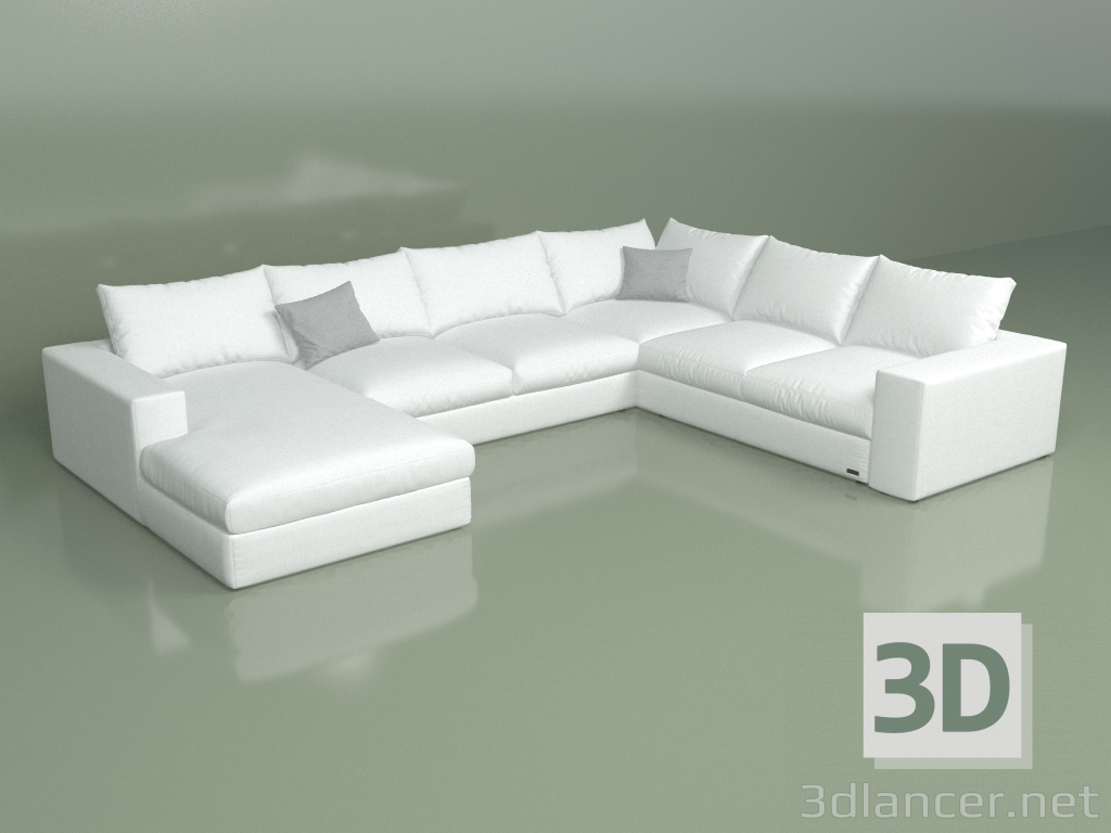 3d model Modular sofa Derby - preview