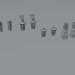 3D Lowpoly kale/zindan eşyaları modeli satın - render