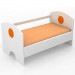 3d модель детская кровать – превью