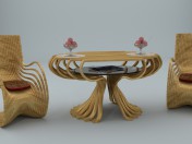 Kahve masa ve sandalyeler