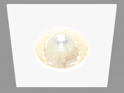 Recesso luminária LED (DL18572_01WW-White SQ Dim)