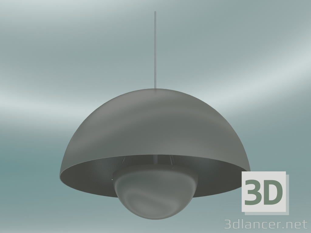modello 3D Lampada a sospensione Vaso di fiori (VP2, Ø50cm, H 36cm, Beige grigio) - anteprima