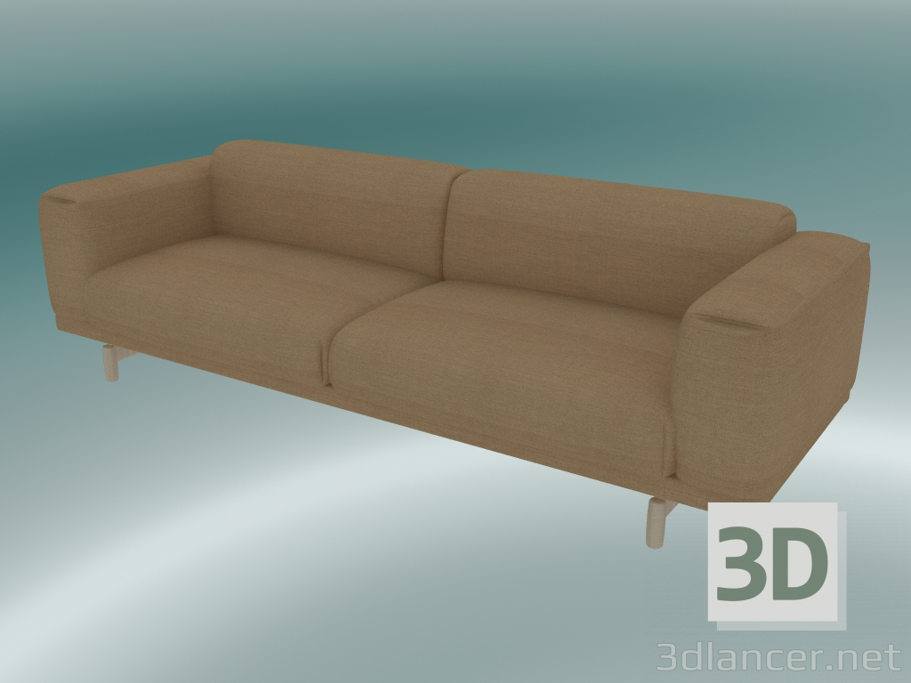 modèle 3D Canapé triple Rest (Fiord 451) - preview