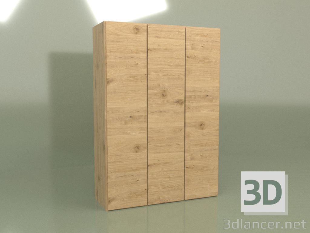3D Modell Kleiderschrank 3 Türen Mn 130 (Loft) - Vorschau