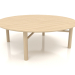 3 डी मॉडल कॉफी टेबल जेटी 061 (विकल्प 1) (डी = 1200x400, लकड़ी सफेद) - पूर्वावलोकन