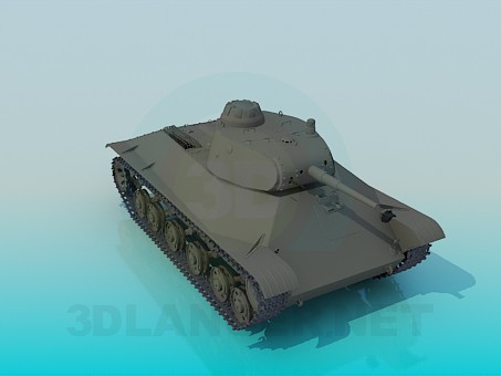 3D Modell Tank-T50 - Vorschau