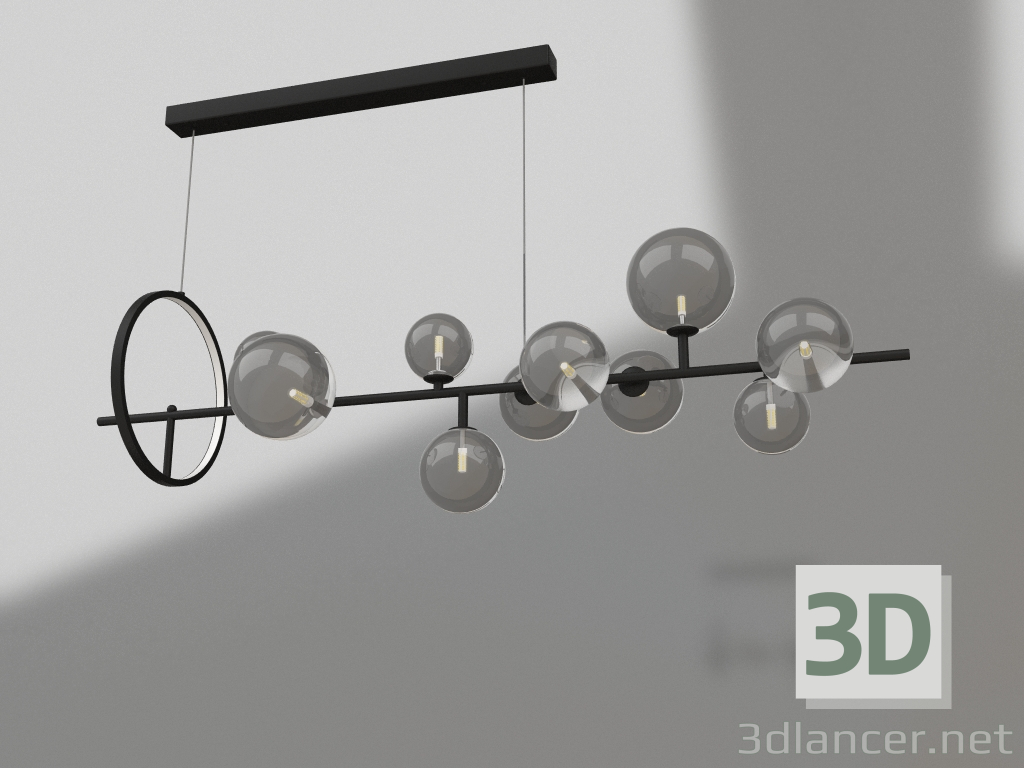modèle 3D Lustre Iona noir (07608-10.19) - preview