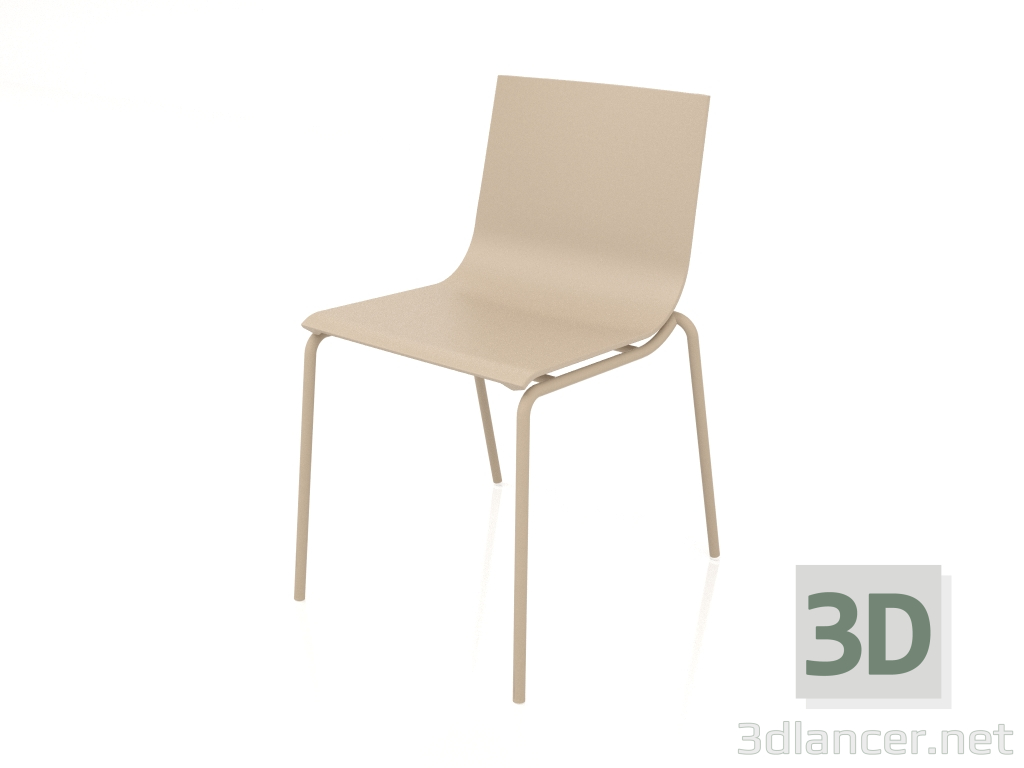 modèle 3D Chaise de salle à manger modèle 2 (Sable) - preview