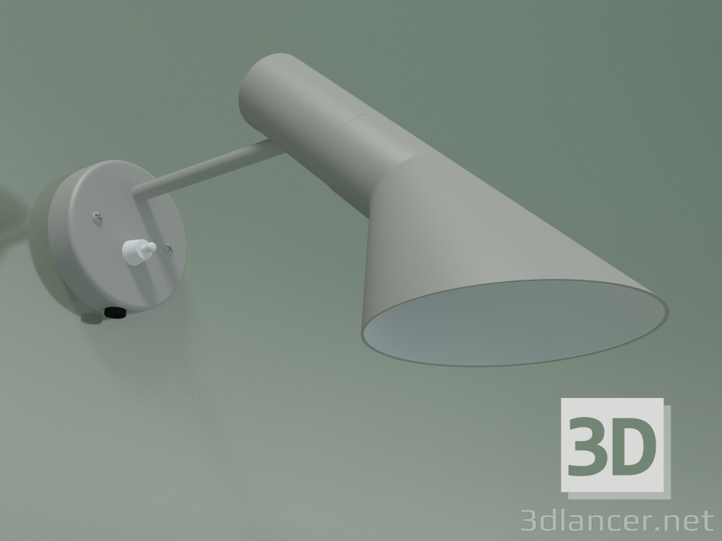 3D modeli Duvar lambası AJ WALL (20W E14, ORİJİNAL GRİ) - önizleme
