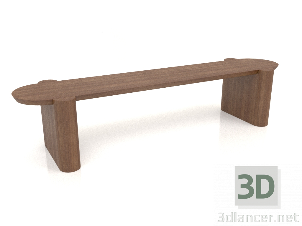3 डी मॉडल बेंच बीके 03 (1600x400x350, लकड़ी की भूरी रोशनी) - पूर्वावलोकन