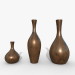 3d Vases asset Bronze model buy - render