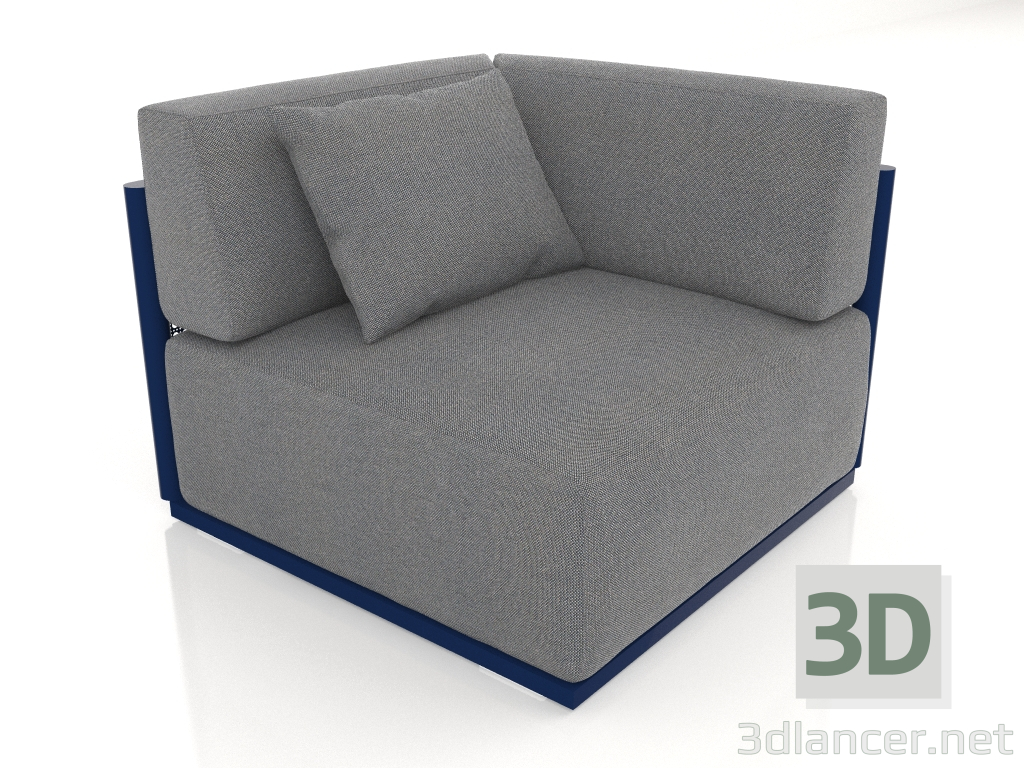 Modelo 3d Seção 6 do módulo do sofá (azul noturno) - preview