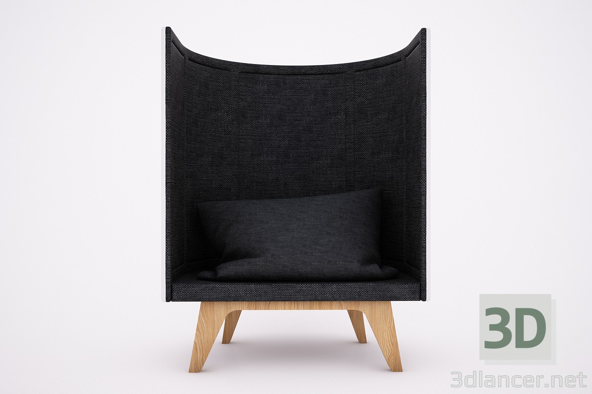 3D Modell Sessel für Introvertierte - Vorschau