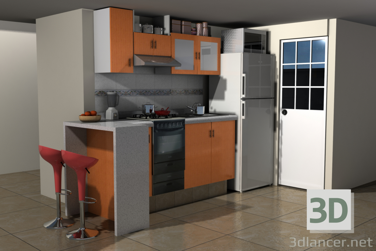 Modelo 3d Cozinha - preview