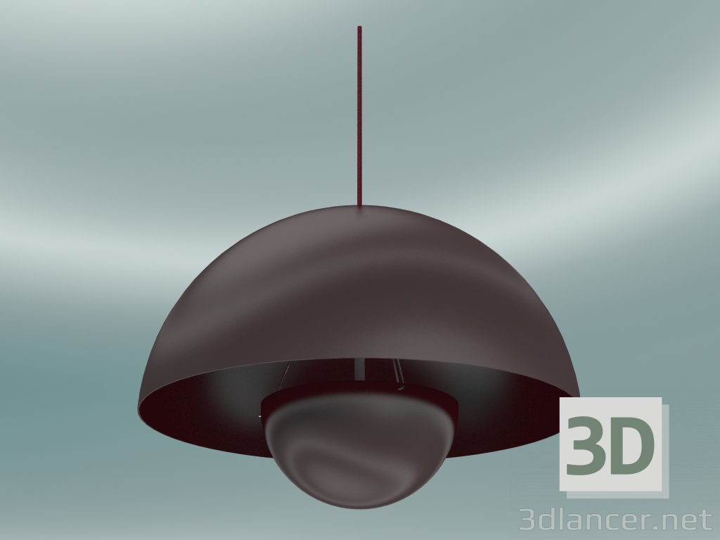 3d model Lámpara colgante Flowerpot (VP2, Ø50cm, H 36cm, Deep Red) - vista previa