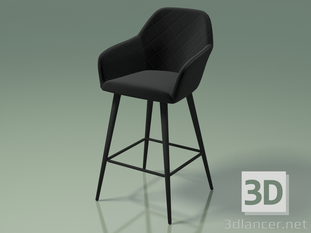 3D modeli Yarım bar sandalyesi Antiba (111839, siyah) - önizleme