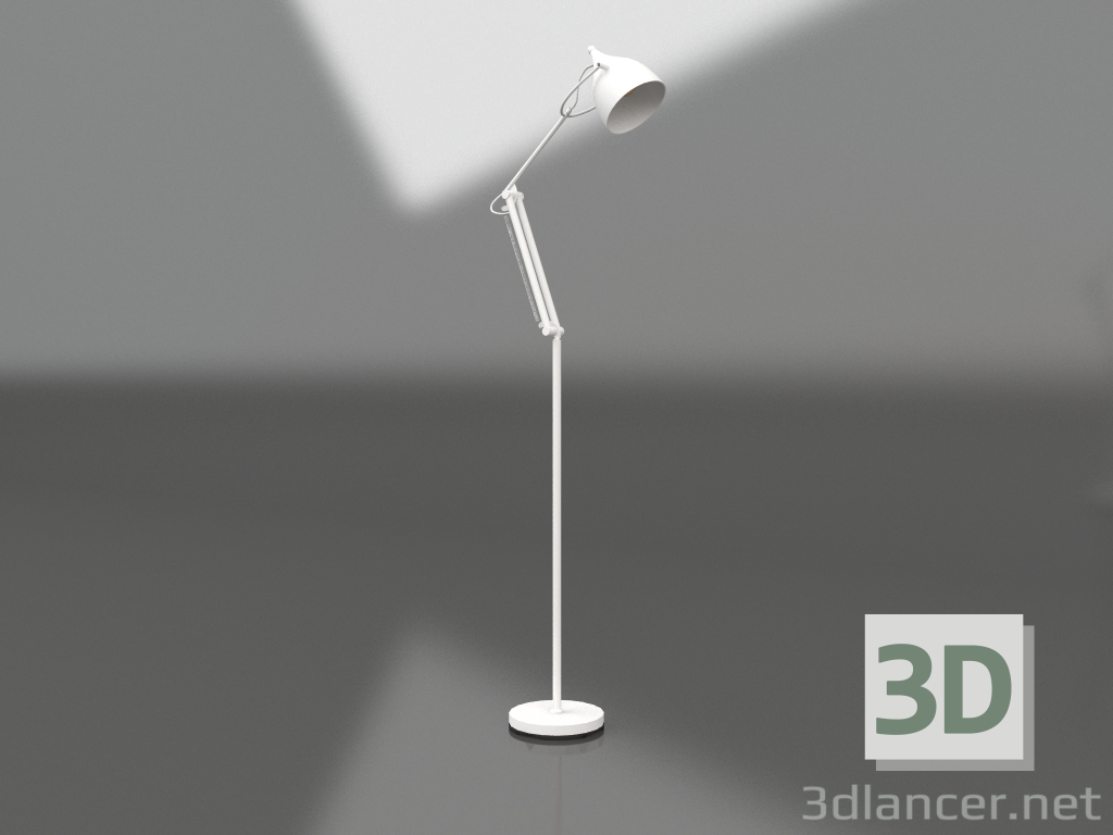 modello 3D Lampada da lettura (Bianco Opaco) - anteprima