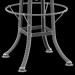 3d Стул для барной стойки из железа с деревяним сидением модель купить - ракурс