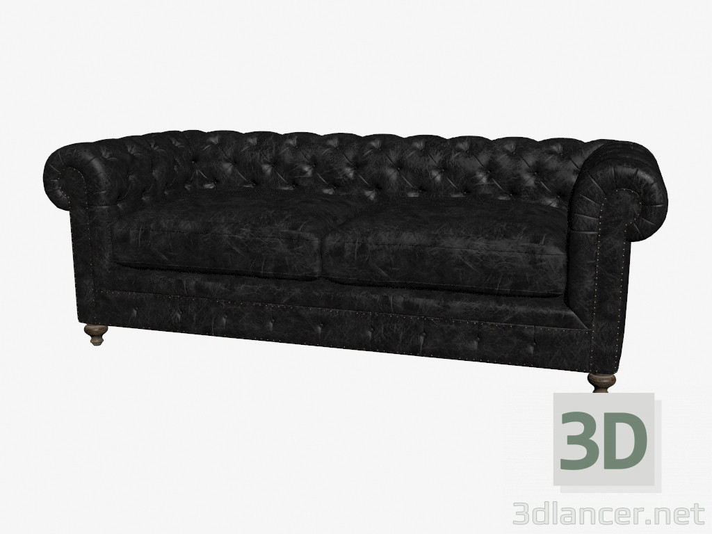 3d модель Шкіряний диван двоспальний 90 '' CLUB LEATHER SOFA (7842-3009 ST) – превью