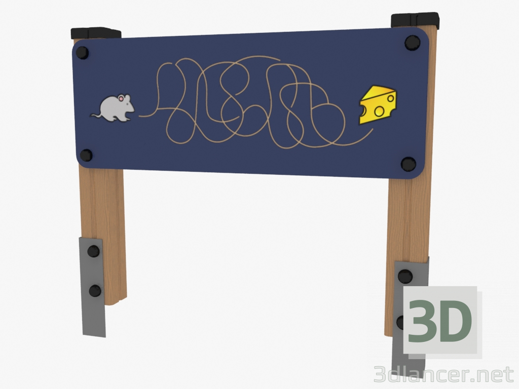 3d модель Ігрова панель Лабіринт-стежка (4031) – превью