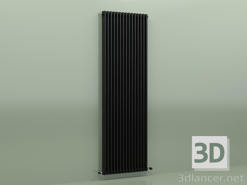 modèle 3D Radiateur TESI 3 (H 2200 15EL, Noir - RAL 9005) - preview