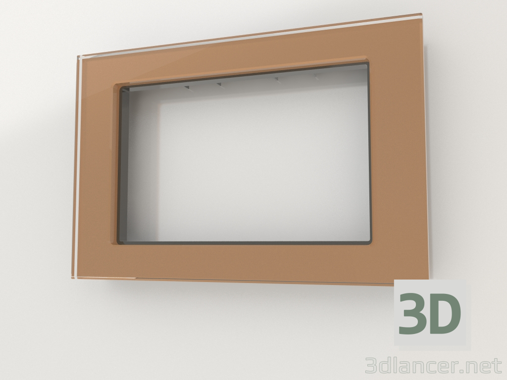3D Modell Rahmen für Doppelrosette Favorit (bronze) - Vorschau