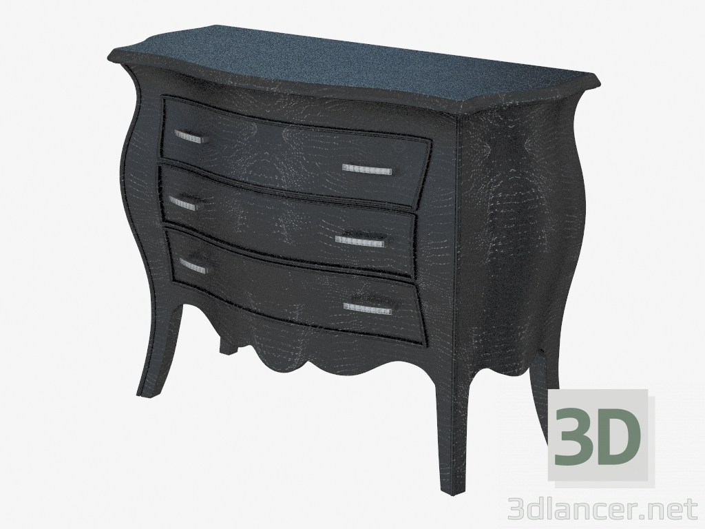3d model Dresser with leather trim ADLER drawer unit - preview