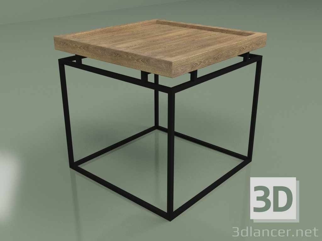 modèle 3D Table basse Lafe (frêne rustique) - preview