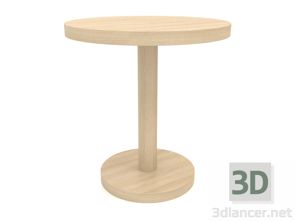3D modeli Yemek masası DT 012 (D=700x750, ahşap beyazı) - önizleme