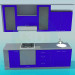 3d модель Маленький кухонный гарнитур – превью