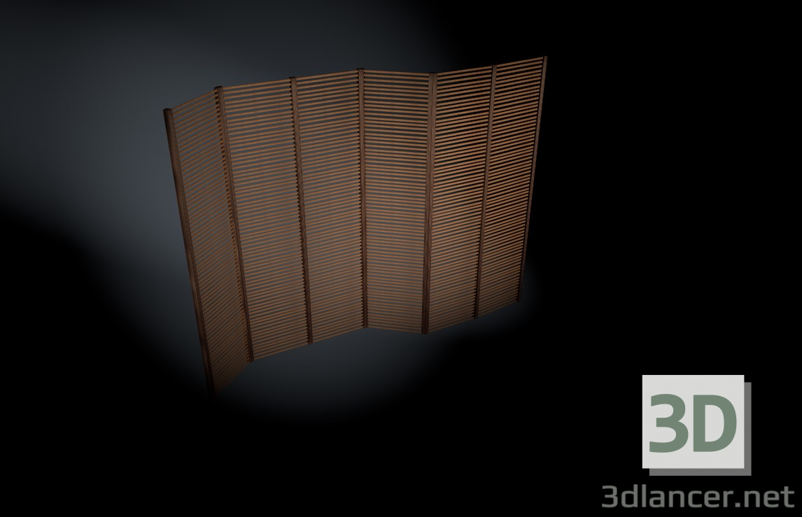3d model wind shield - preview