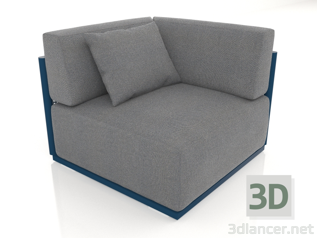 3D Modell Sofamodul Abschnitt 6 (Graublau) - Vorschau