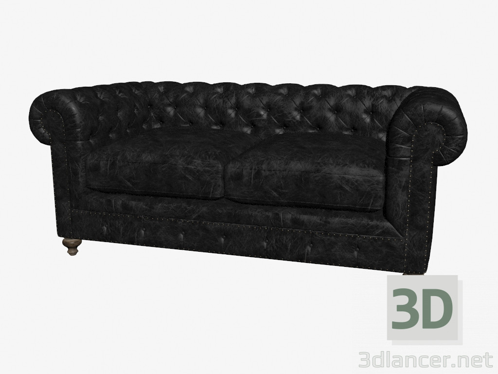 3D modeli Deri kanepe çift 77 '' CLUB DERİ KANEPE (7842-3010 ST) - önizleme